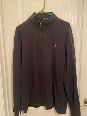 Polo by Ralph Lauren Navy Quarter-Zip Men's Sweater